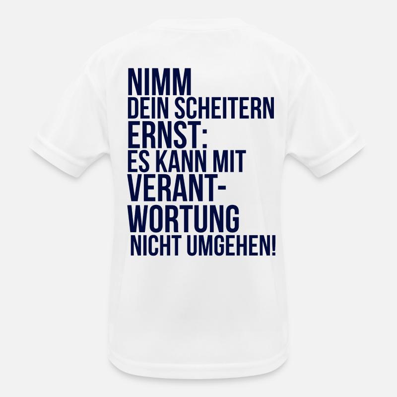 about going wild: Nimm dein Scheitern ernst Kinder Funktions-T-Shirt