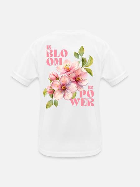IN BLOOM - IN POWER - Kids Functional T-Shirt - white - Back