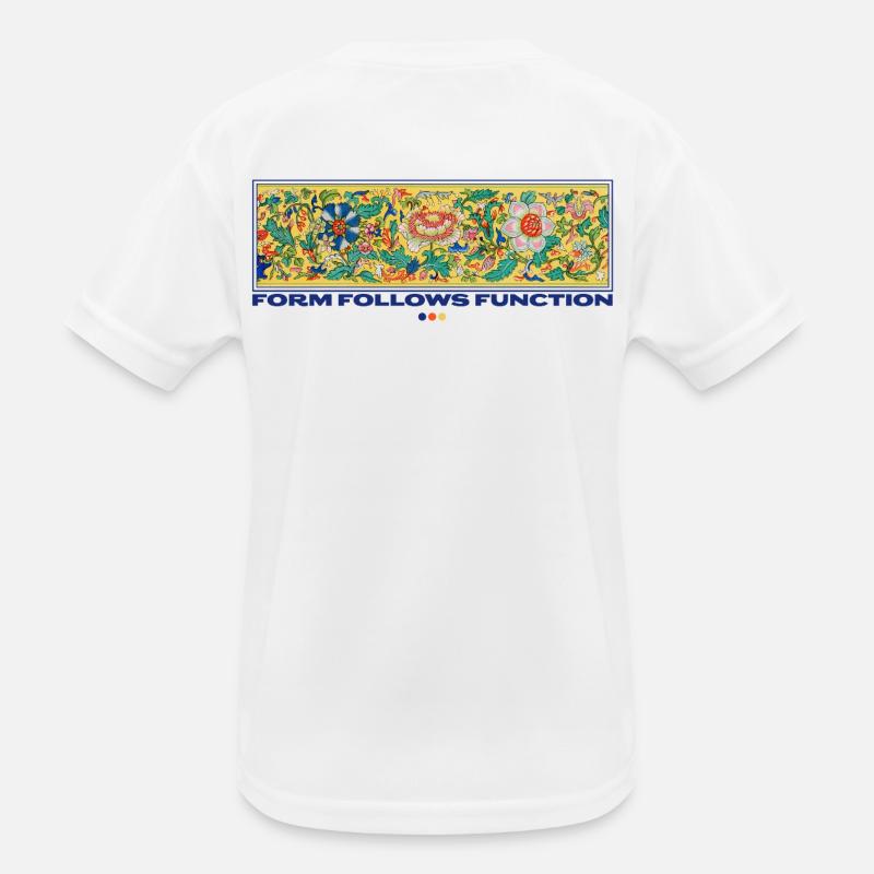 Form Follows Function Floral Art Kids Functional T-Shirt