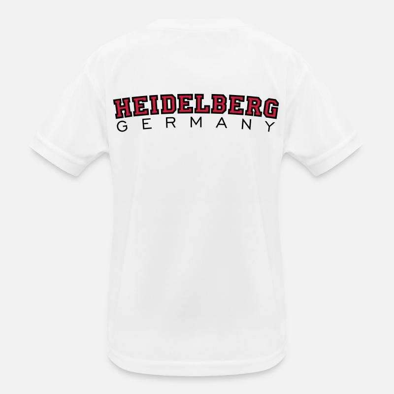 Heidelberg Germany Red/Black Kids Functional T-Shirt