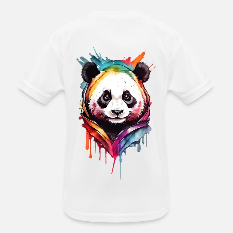 'Panda de Couleur' - Design fun et mignon T-shirt sport Enfant