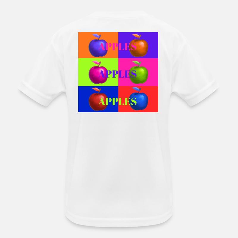 Pop Art Apfel Collage Design Kinder Funktions-T-Shirt