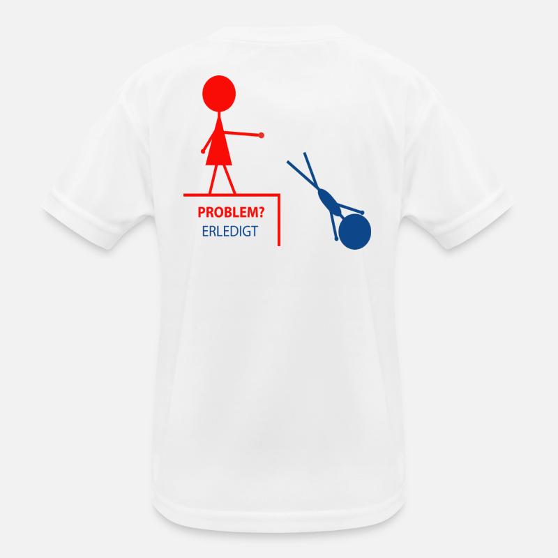 Lustiger Spruch– Problem? Erledigt! Kinder Funktions-T-Shirt