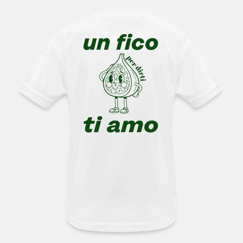 Fig Love Dessin animé Vert T-shirt sport Enfant