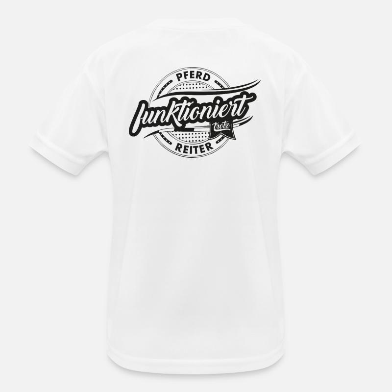 Le cheval travaille malgré le cavalier T-shirt sport Enfant