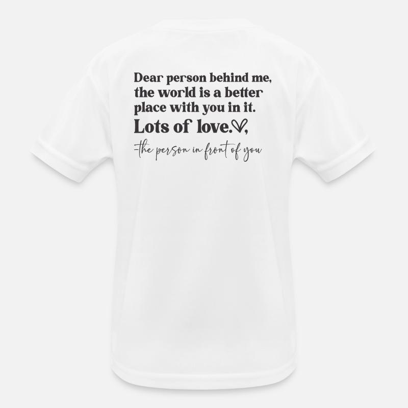 Love message front and back Kids Functional T-Shirt