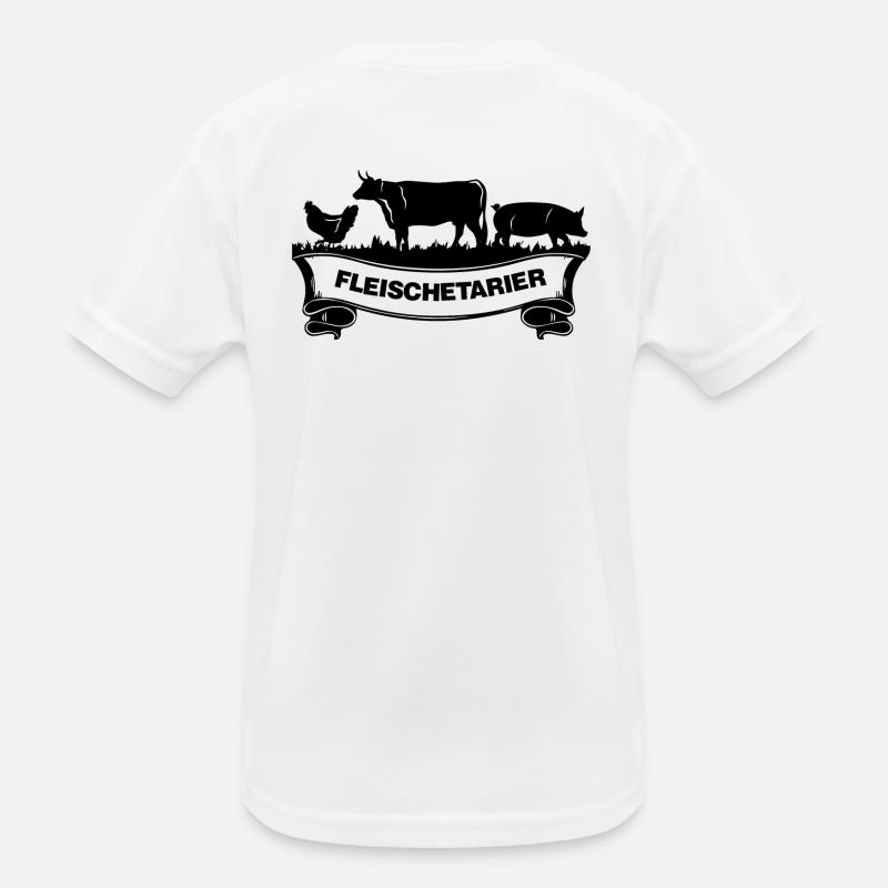 Fleischetarier Fleischliebhaber Shirt Kinder Funktions-T-Shirt