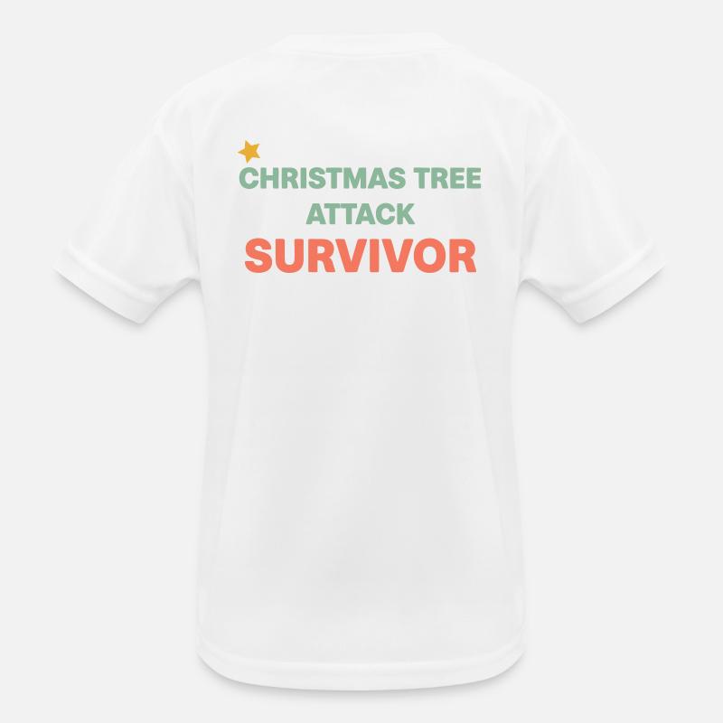 Survivor Christmas Tree Kids Functional T-Shirt