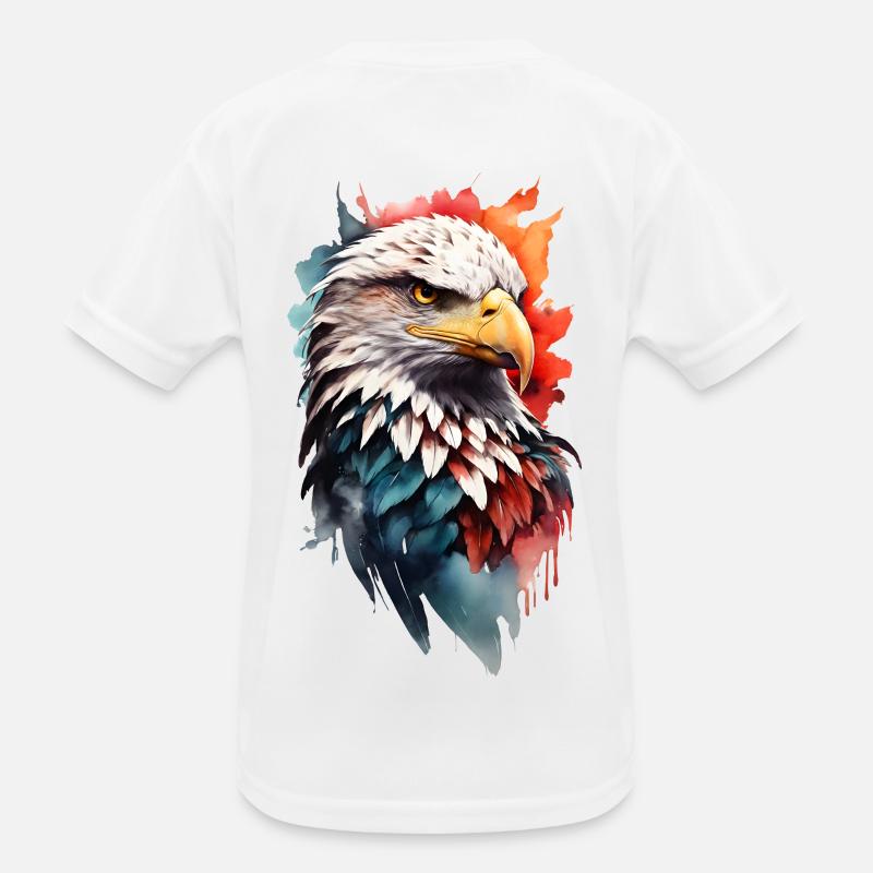 "A Colored Eagle" - Lebendiges Design, Free Fashion Kinder Funktions-T-Shirt
