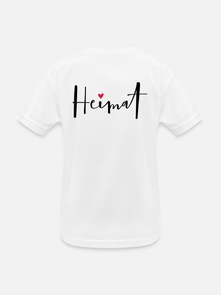 Home I Home At Home Heart Gift - Kids Functional T-Shirt - white - Back
