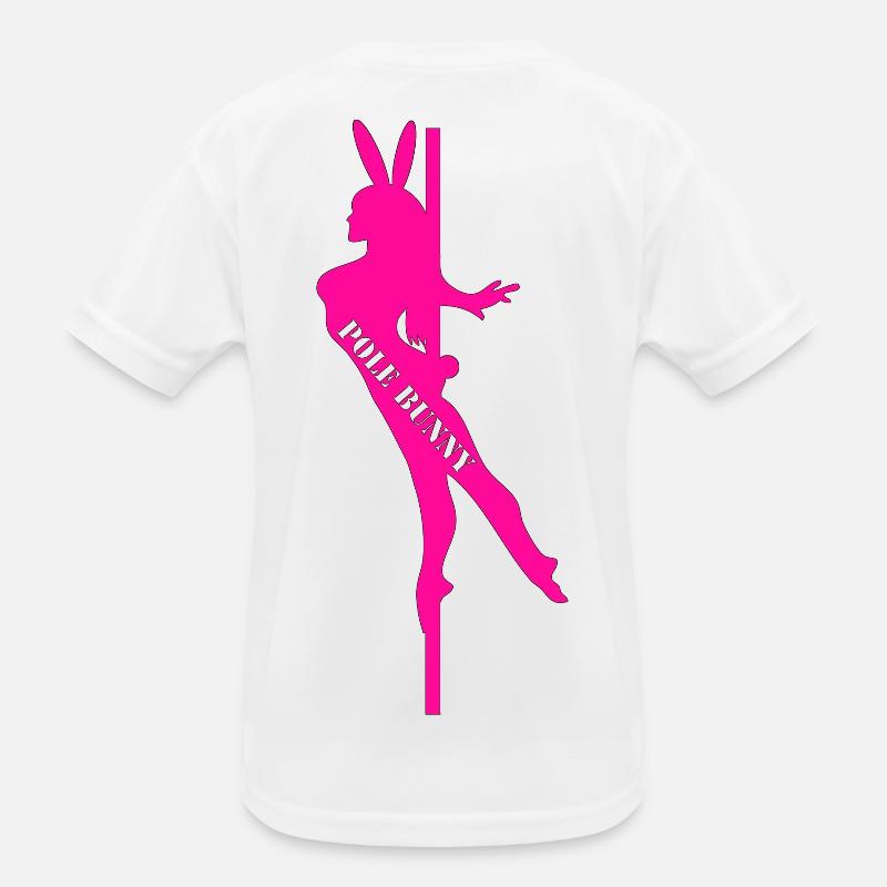 Pole Bunny Silhouette Kinder Funktions-T-Shirt