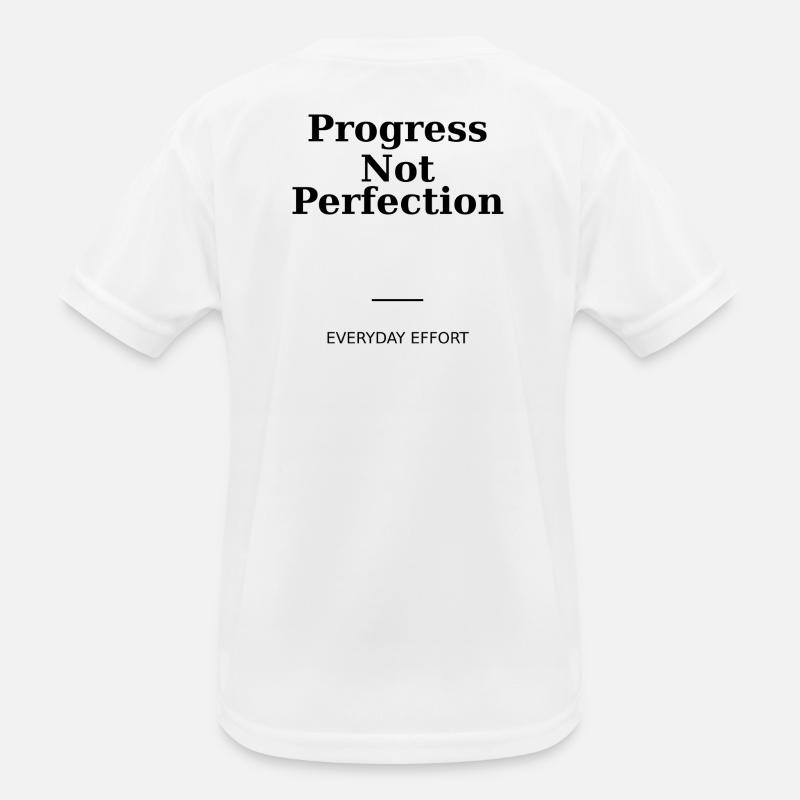 progress not perfection Kids Functional T-Shirt