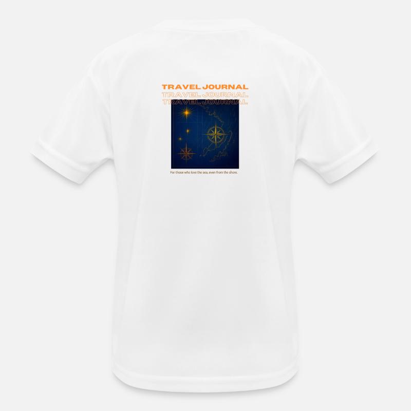 Nautical Travel Notebook Kids Functional T-Shirt