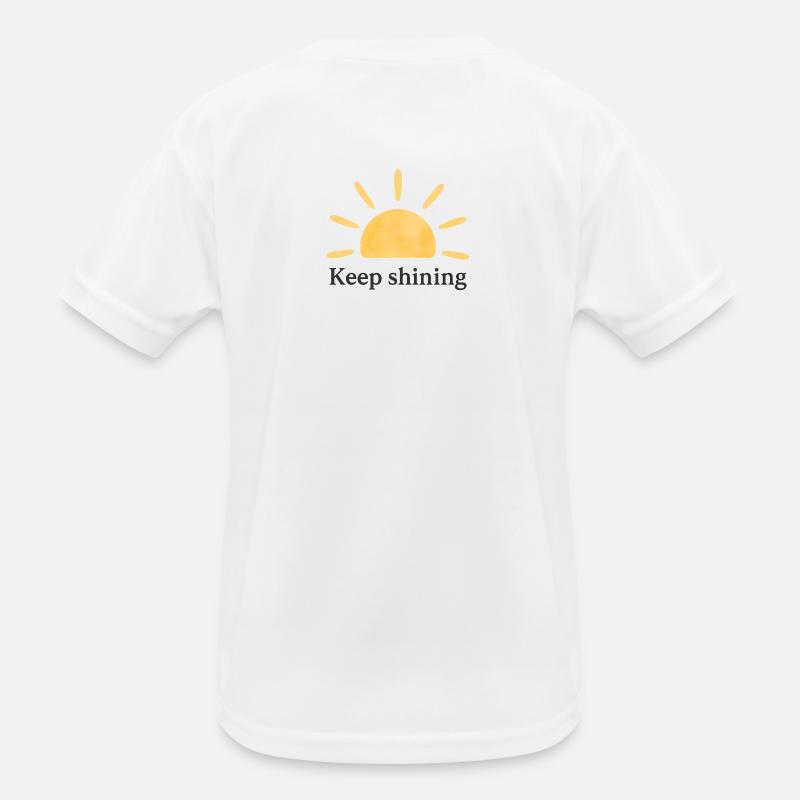 Keep Shining – Sonne – Minimalistisch Kinder Funktions-T-Shirt