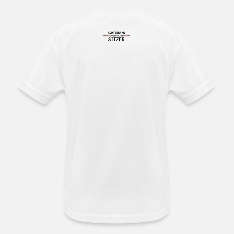 Achterbahnindermittesitzer Kinder Funktions-T-Shirt