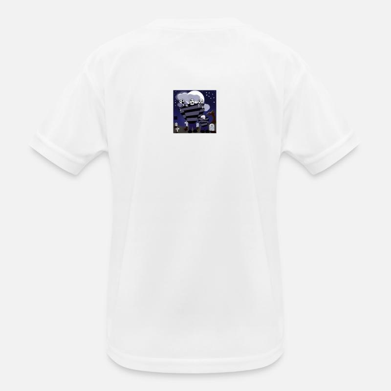 Shadowy Prisoners in Cemetery Kids Functional T-Shirt