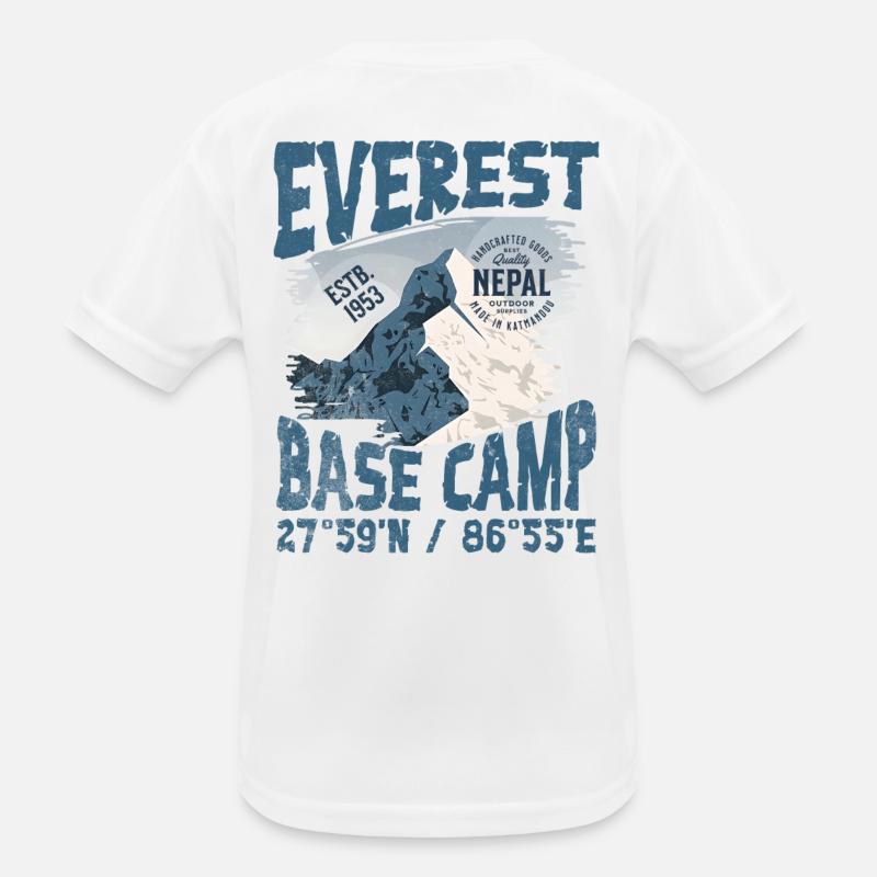 Everest Base Camp Nepal Copy Kids Functional T-Shirt