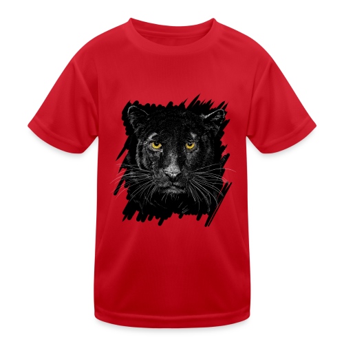 Schwarzer Panther - Kinder Funktions-T-Shirt