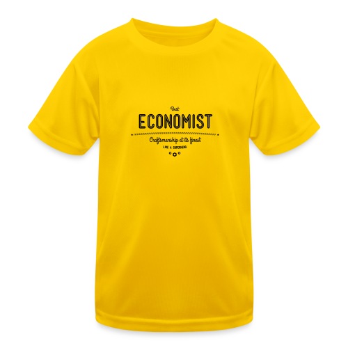 Bester Ökonom - wie ein Superheld - Kinder Funktions-T-Shirt