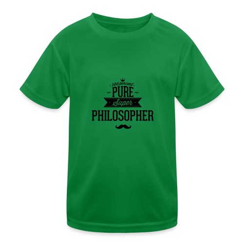 100 Prozent Philosoph - Kinder Funktions-T-Shirt