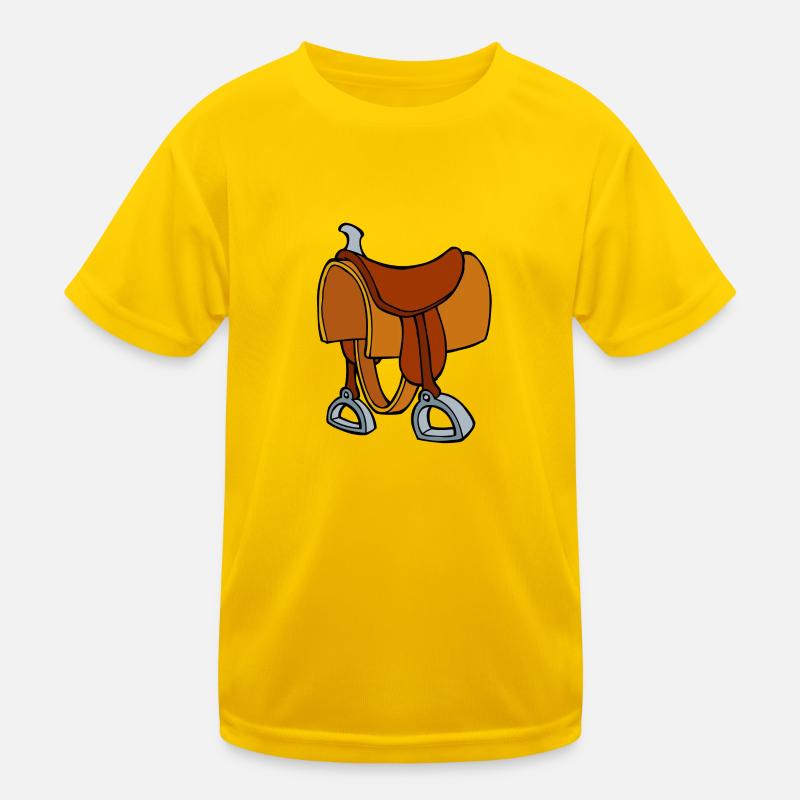 Selle Cowboy - dessin de selle de cheval T-shirt sport Enfant