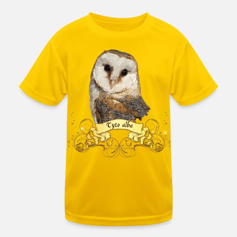 Schleiereule Kinder Funktions-T-Shirt