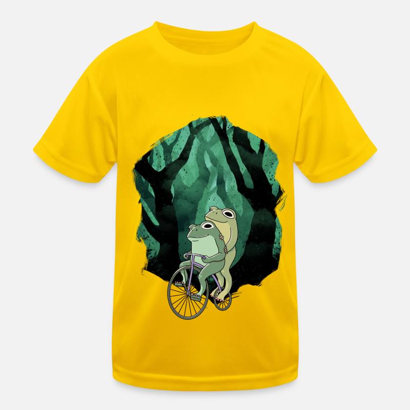 Forest, Frogs, Frog, Bicycle, Wheel, Child Kids Functional T-Shirt