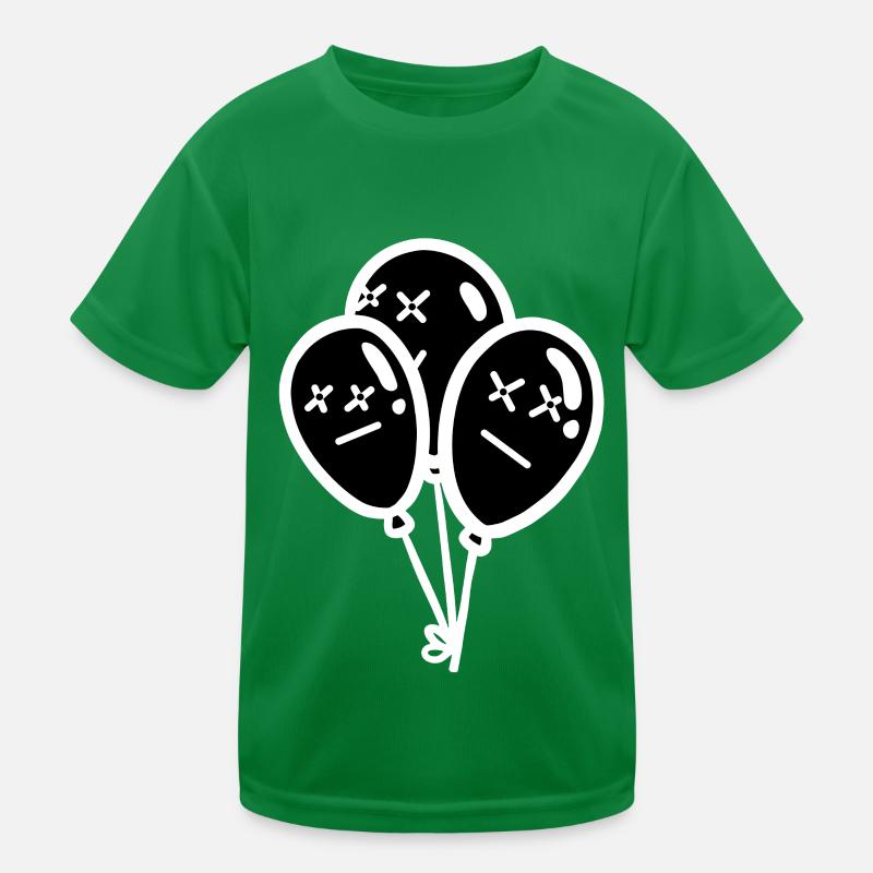 Ballons Luftballons Halloween Dark Kinder Funktions-T-Shirt