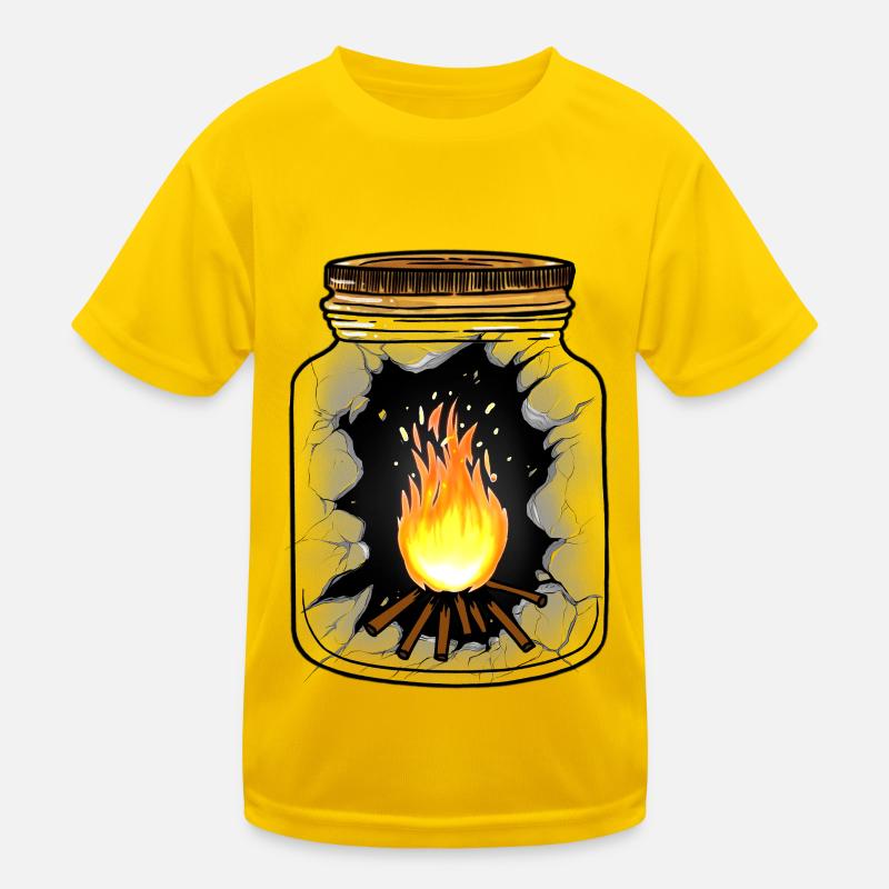 Feu de camp Romance Feu de camping Ardent T-shirt sport Enfant
