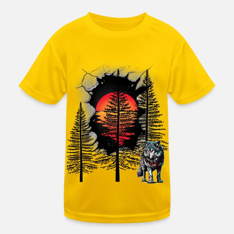 Wolf, Wolves, Mystical, Forest, Forest Animals, Fairy Tale Kids Functional T-Shirt