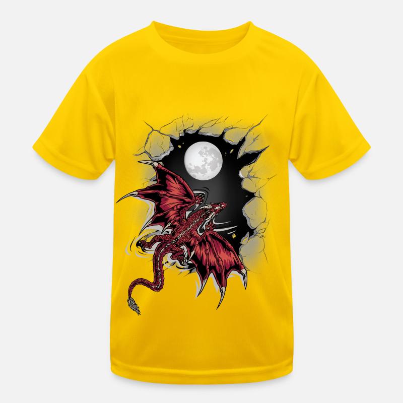 Dragon, Dragon, Mythical Creature, Mythical Creature, Mystical Kids Functional T-Shirt