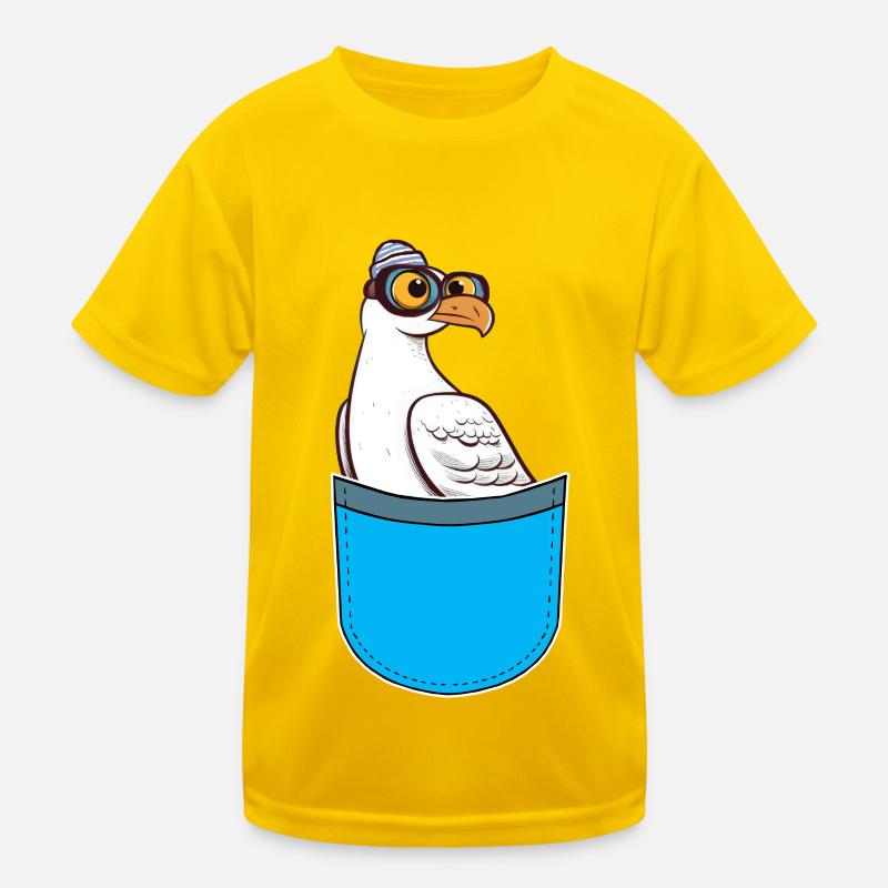 maritim Matrose Matrosen Möwe Möwen Seevogel Kinder Funktions-T-Shirt