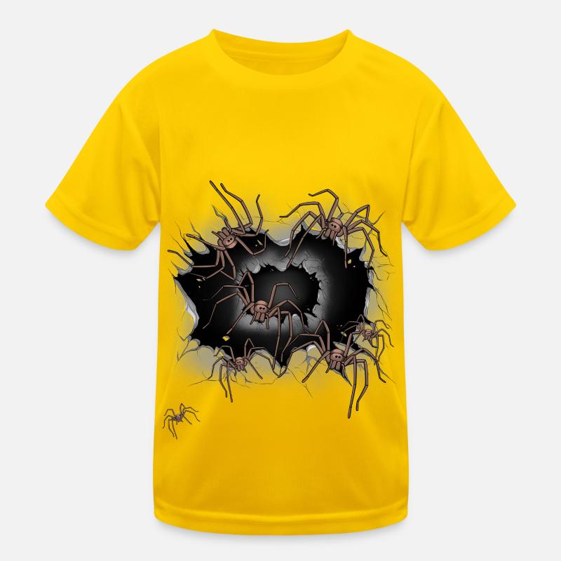 Spinne Spinnen Halloween Kinder Funktions-T-Shirt