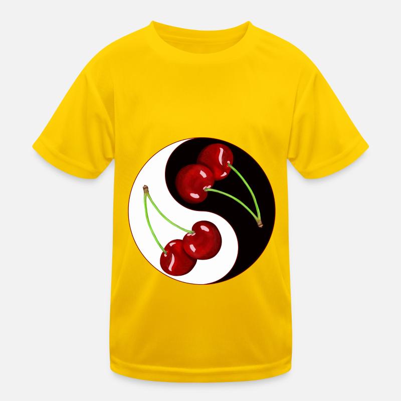 Rockabilly Cherry Cherries Fruit Asia Kids Functional T-Shirt
