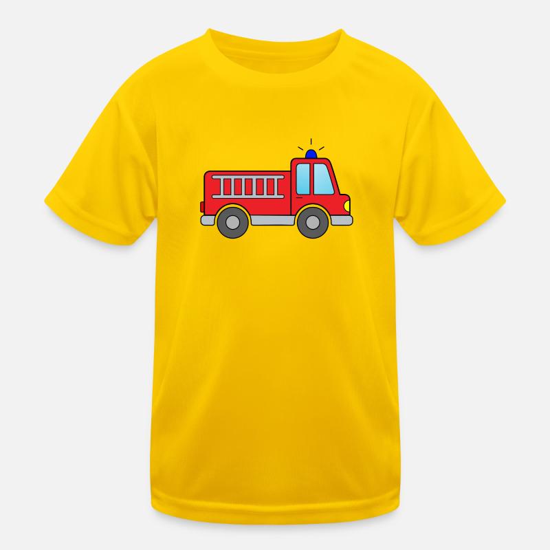 Fire department for children - fire engine Kids Functional T-Shirt