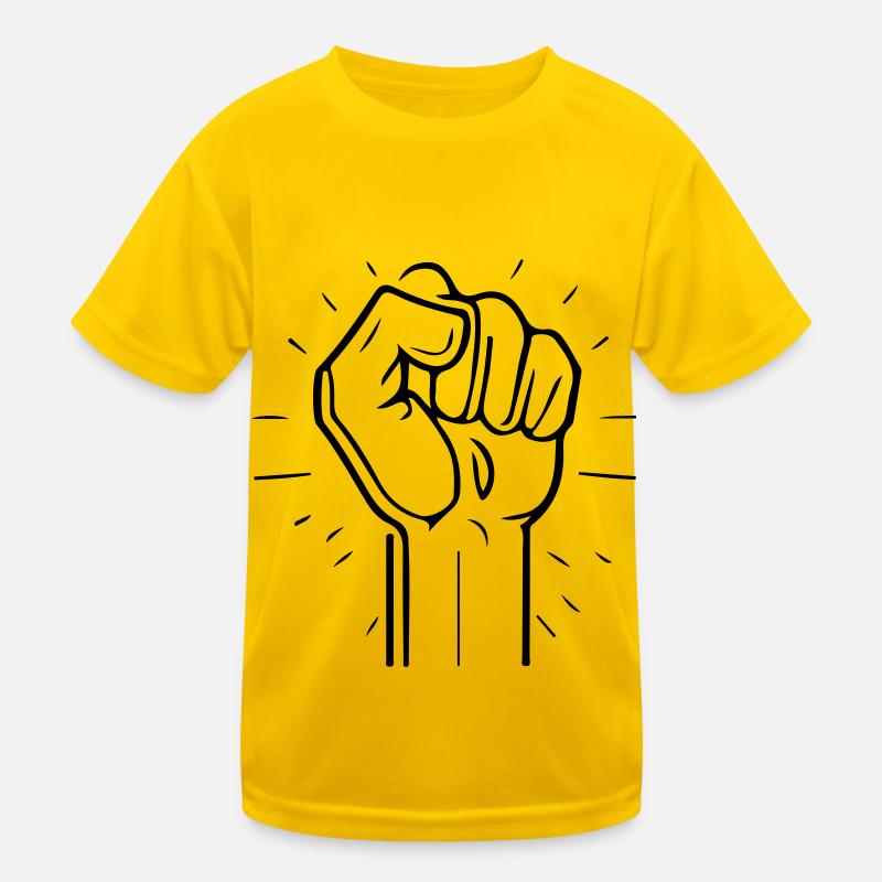 Hand Faust Symbol Kinder Funktions-T-Shirt
