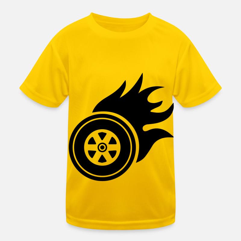 Tires fire Kids Functional T-Shirt