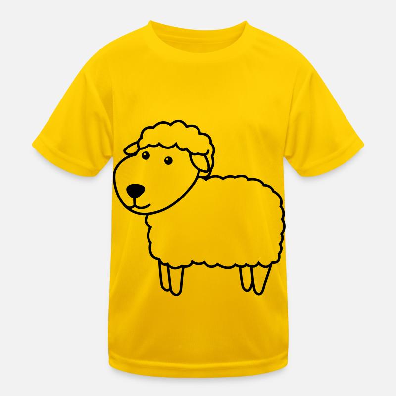 Schaf Comic Tier Kinder Funktions-T-Shirt