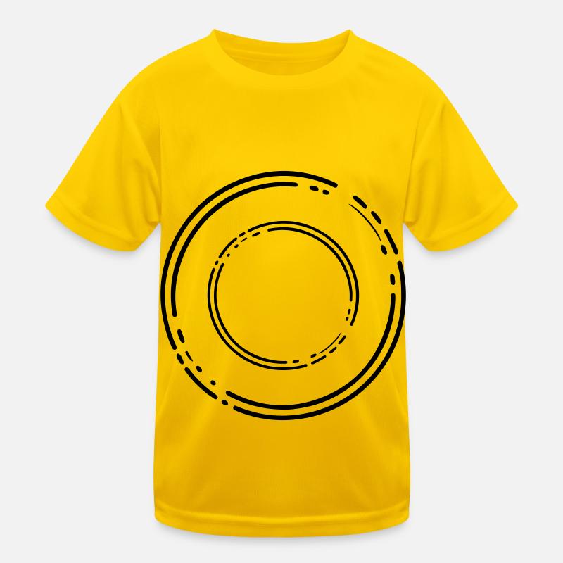 Conception de cercle T-shirt sport Enfant