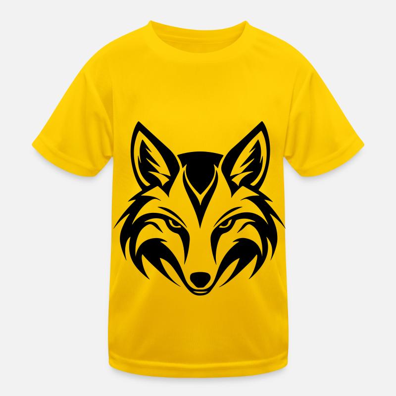 Fuchs Kopf Kinder Funktions-T-Shirt