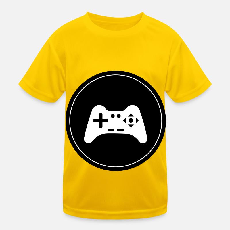 Gamepad Symbol Controller Kreis Kinder Funktions-T-Shirt