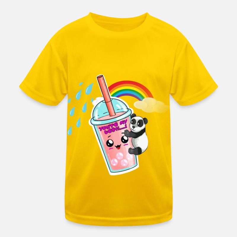 Bubble tea will ein Panda. Bubble tea Box Kinder Funktions-T-Shirt