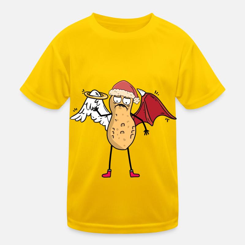 St. Nicholas peanut heavenly devilish xmas Santa Kids Functional T-Shirt