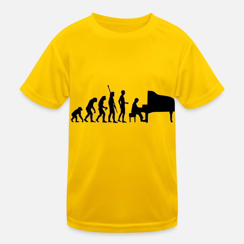 evolution_pianist Kinder Funktions-T-Shirt