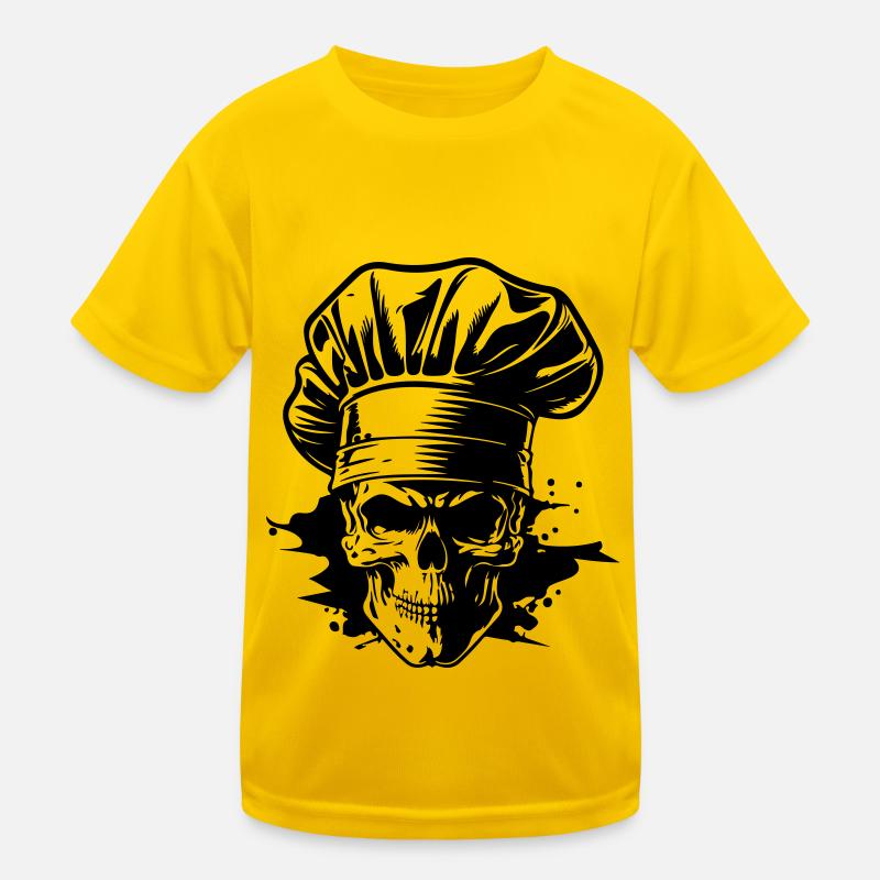 Chef Skeleton Chef Kids Functional T-Shirt
