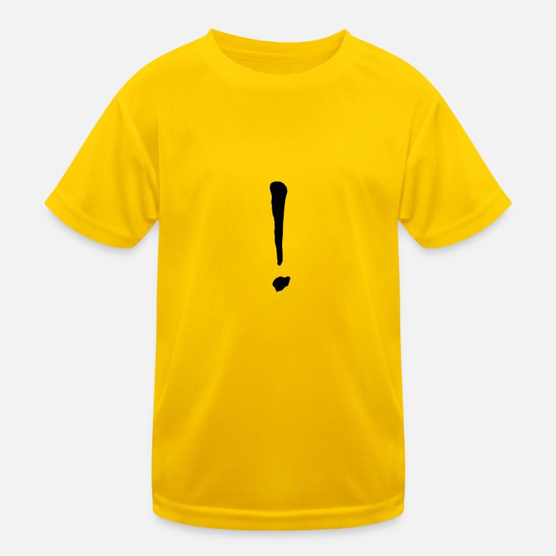 Point d’exclamation / Point d’exclamation en noir T-shirt sport Enfant