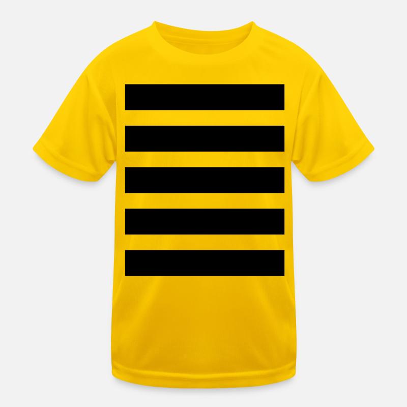 Stripe Horizontal Stripe Costume d’abeille rayé T-shirt sport Enfant