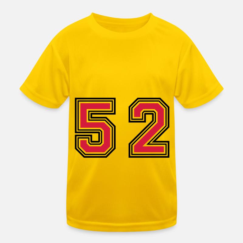 52 Symbole numérique T-shirt sport Enfant