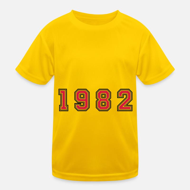 1982 Jahr Zahl Kinder Funktions-T-Shirt