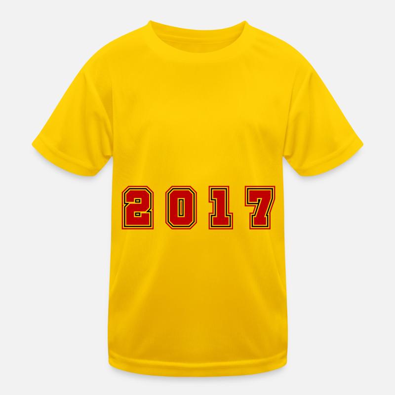 2017 Year Number Kids Functional T-Shirt